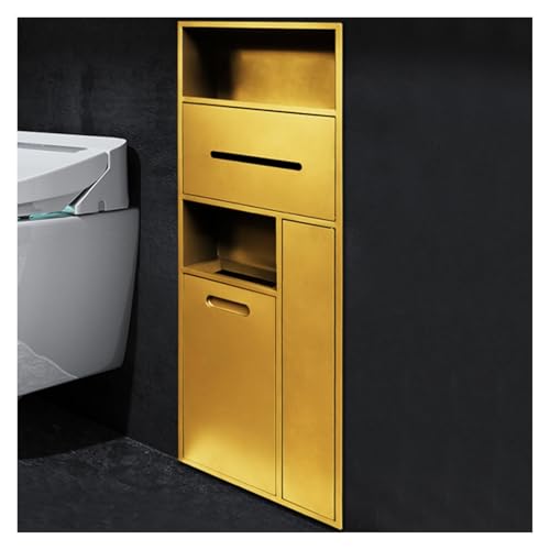 Versteckter Müllschrank mit integriertem Toilettenpapierhalter und Aufbewahrungsregal für Badezimmer, Schlafzimmer, Büro, Küche Versteckter Müllschrank mit integriertem Toilettenpapierhalter und Aufbewahrungsregal für Badezimmer, Schlafzimmer, Büro, Küche von Generisch