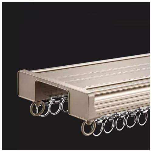 Verstellbare Aluminium-Vorhangschiene mit leisen Riemenscheiben für Decken- oder Wandmontage, ideal für Dusche, Badezimmer und Wohnzimmer Privatsphäre Verstellbare Aluminium-Vorhangschiene mit leisen Riemenscheiben für Decken- oder Wandmontage, ideal für Dusche, Badezimmer und Wohnzimmer Privatsphäre von Generisch
