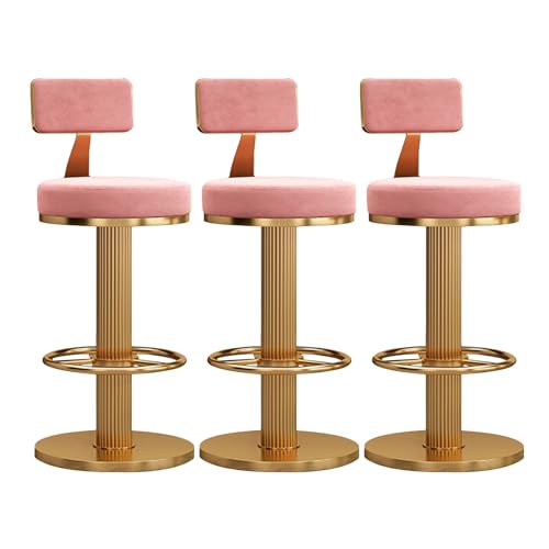 Verstellbare Barhocker aus Samt – Set mit 3 stilvollen Thekenstühlen für Kücheninsel & Hausbar, elegantes Design für Esszimmer & Lounge Verstellbare Barhocker aus Samt – Set mit 3 stilvollen Thekenstühlen für Kücheninsel & Hausbar, elegantes Design für Esszimmer & Lounge von Generisch