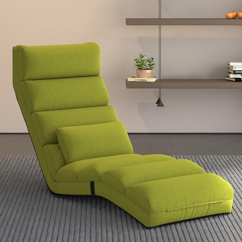 Verstellbare Bodenliege mit 5 Positionen, mit gepolsterter Unterstützung und Kissen, faltbarer Sofasessel für Gaming, Entspannen und Wohnzimmerkomfort Verstellbare Bodenliege mit 5 Positionen, mit gepolsterter Unterstützung und Kissen, faltbarer Sofasessel für Gaming, Entspannen und Wohnzimmerkomfort von Generisch
