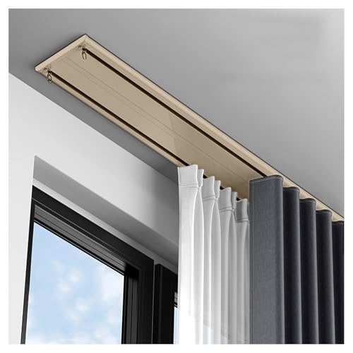 Verstellbare Doppel-Deckenvorhangschiene, vielseitige Länge für einfache Installation, langlebige Stangen, perfekt für Wohnmobile und Heimgebrauch Verstellbare Doppel-Deckenvorhangschiene, vielseitige Länge für einfache Installation, langlebige Stangen, perfekt für Wohnmobile und Heimgebrauch von Generisch