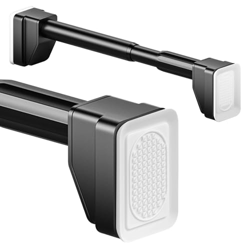 Verstellbare Duschvorhangstange 40-490cm Teleskop ohne Bohren Rostfrei Ausziehbar für Badezimmer & Schlafzimmer Vorhänge (Grün 310-400cm) von Generisch
