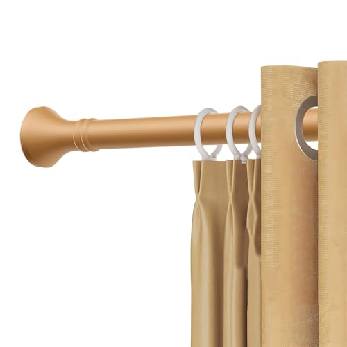 Verstellbare Duschvorhangstange ohne Bohren Gardinenstange Raumteiler für Badezimmer, Schrank, Schlafzimmer & Balkon 210-300 cm (83-118in) - Einfache Installation, Design von Generisch