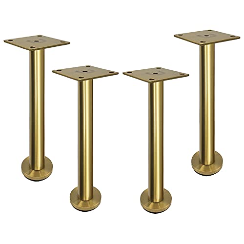 Verstellbare Edelstahl-Möbelbeine, 30 cm, runde Metallrohrfüße für Sofa, Stuhl, TV-Ständer, Bett, DIY-Ersatzteile, unterstützt 800 kg, schwarzes Finish, 4 Stück Verstellbare Edelstahl-Möbelbeine, 30 cm, runde Metallrohrfüße für Sofa, Stuhl, TV-Ständer, Bett, DIY-Ersatzteile, unterstützt 800 kg, schwarzes Finish, 4 Stück von Generisch
