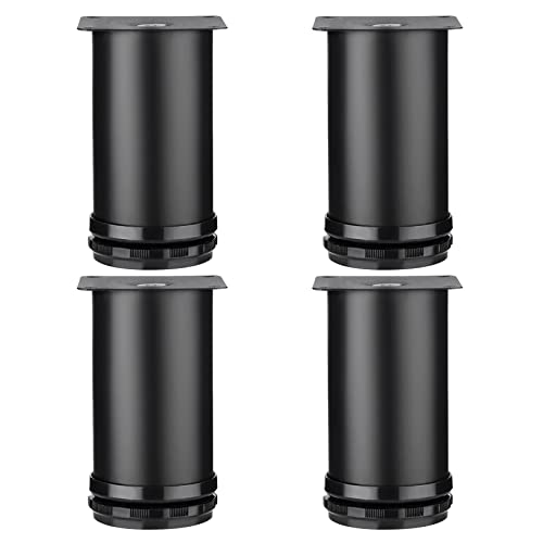Verstellbare Edelstahl-Möbelbeine, Schwarz/Weiß, 015 mm Höhe, ideal für Sofa, Couchtisch, Schrank, Bett, Schreibtisch, langlebige Ersatzfüße, 12 cm, 4 Stück Verstellbare Edelstahl-Möbelbeine, Schwarz/Weiß, 015 mm Höhe, ideal für Sofa, Couchtisch, Schrank, Bett, Schreibtisch, langlebige Ersatzfüße, 12 cm, 4 Stück von Generisch