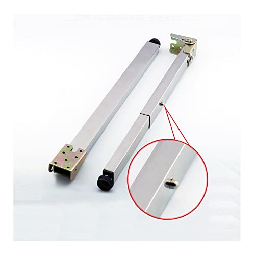 Verstellbare Edelstahl-Möbelbeine für DIY-Tische Push-Pull Lift Esstische Metall Schrankfüße 40-160cm 2er Set mit Schrauben 90cm / 35.4in von Generisch