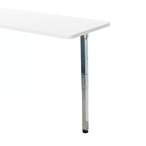 Verstellbare Edelstahl-Teleskop-Möbelbeine für Esstische, faltbares Design, höhenverstellbar (30–150 cm), silberfarben, 36 cm dick, perfekt für Zuhause oder Büro von Generisch