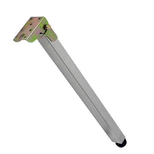 Verstellbare Edelstahl-Tischbeine – faltbare Hebe-Möbelbeine für Bar und Schreibtisch – 30 cm bis 130 cm Höhe, Schutzbasis inklusive Schrauben (40 cm = 40 cm) von Generisch