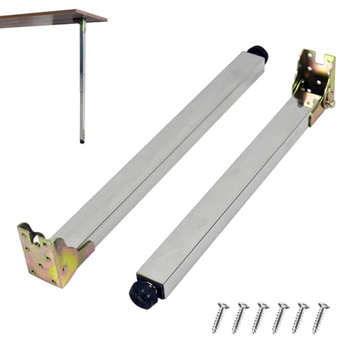 Verstellbare Edelstahl-Tischbeine – faltbare Schreibtischstützfüße für Möbel – 70 cm, ideal für Esszimmer, Büro und Bartische – vielseitige Höhenoptionen von Generisch