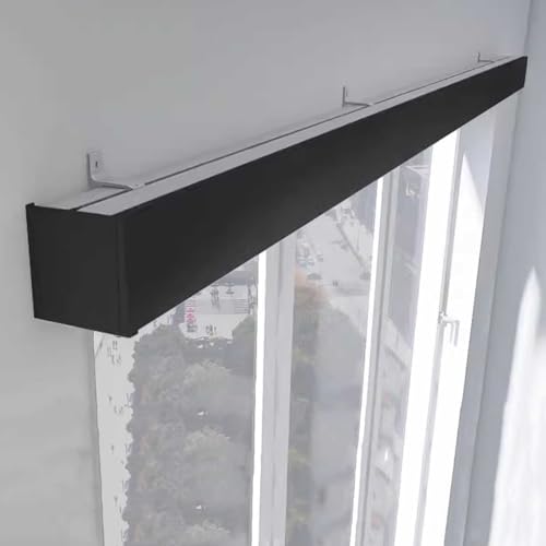 Verstellbare Gardinenstange aus Metall mit Volant-Panel für Privatsphäre in Bad und Wohnung, ideal für Erkerfenster und Heimdekoration Verstellbare Gardinenstange aus Metall mit Volant-Panel für Privatsphäre in Bad und Wohnung, ideal für Erkerfenster und Heimdekoration von Generisch