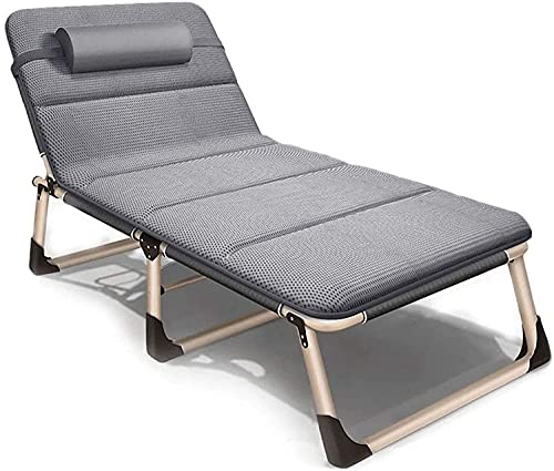 Verstellbare Kissen Lounge Chair - Atmungsaktive Liege für Strand Pool Terrasse & Outdoor - Bequemes Campingbett für Entspannung & Freizeit von Generisch