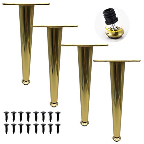 Verstellbare Metall-Fell-Stützfüße – 4 Stück DIY Bettbein-Ersatz, höhenverstellbar 0–10 mm, gerades Design mit Schutzpolstern 10,5 cm Höhe Verstellbare Metall-Fell-Stützfüße – 4 Stück DIY Bettbein-Ersatz, höhenverstellbar 0–10 mm, gerades Design mit Schutzpolstern 10,5 cm Höhe von Generisch
