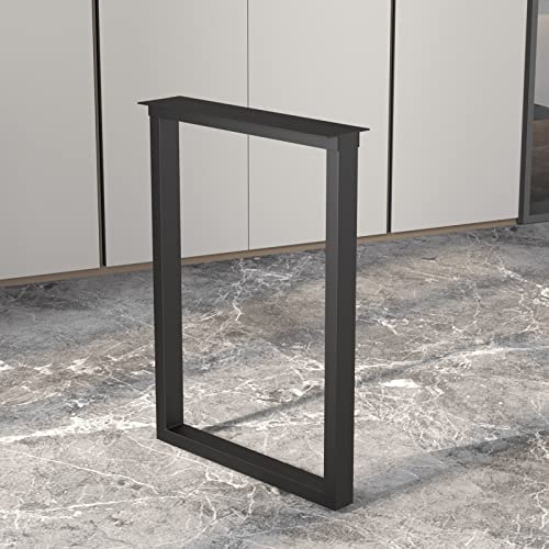 Verstellbare Metall-Tischbeine, 11,7 x 61 x 71,1 cm, robuste Eisen-Esstischstützen, Schreibtischbeine im Industrie-Stil, für Büro und Esszimmer, stabiles und langlebiges Design von Generisch