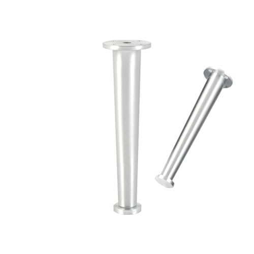 Verstellbare Metall-Tischbeine, Möbelbeine aus Aluminiumlegierung, für Bett und TV-Ständer, eloxierte Oberfläche, höhenverstellbar 6–30 cm, stilvolles Design, 4 Stück von Generisch