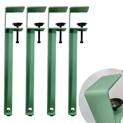 Verstellbare Metall-Tischbeine, Tischklemmbeine für DIY-Couchtisch und Möbel, kein Stanzen, Design zum Schutz des Schreibtischs mit Bodenschonern Verstellbare Metall-Tischbeine, Tischklemmbeine für DIY-Couchtisch und Möbel, kein Stanzen, Design zum Schutz des Schreibtischs mit Bodenschonern von Generisch