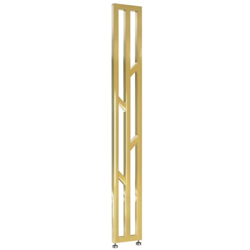 Verstellbare Raumteiler Trennwand ohne Bohren Installation Sichtschutz für Eingangshalle Decke bis Boden Design mit Metalllamellen von Generisch
