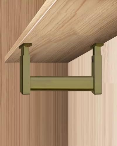 Verstellbare Schrank-Hängestange mit oberer Halterung für Kleidung, Unterschrank-Kleiderständer für Heimbüro, höhenverstellbare Unterstützung für Rohr, robustes Design von Generisch