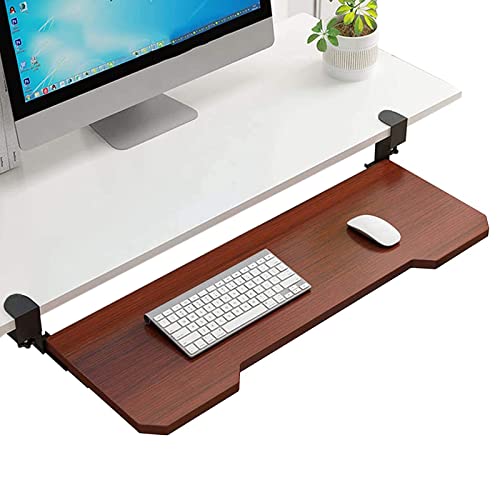 Verstellbare Tastaturablage aus Holz für Schreibtischerweiterung, Tastaturhalterung mit Armlehne, stabil, platzsparend, einfache Installation, ergonomische Plattform für komfortables Tippen Verstellbare Tastaturablage aus Holz für Schreibtischerweiterung, Tastaturhalterung mit Armlehne, stabil, platzsparend, einfache Installation, ergonomische Plattform für komfortables Tippen von Generisch