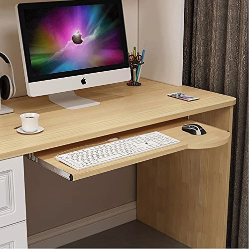 Verstellbare Teakholz-Tastaturablage mit ausziehbarer Ablage unter dem Schreibtisch, 70 x 26 cm, Schubladenverlängerung für Tastatur und Maus, ergonomischer Ständer für Heimbüro Verstellbare Teakholz-Tastaturablage mit ausziehbarer Ablage unter dem Schreibtisch, 70 x 26 cm, Schubladenverlängerung für Tastatur und Maus, ergonomischer Ständer für Heimbüro von Generisch
