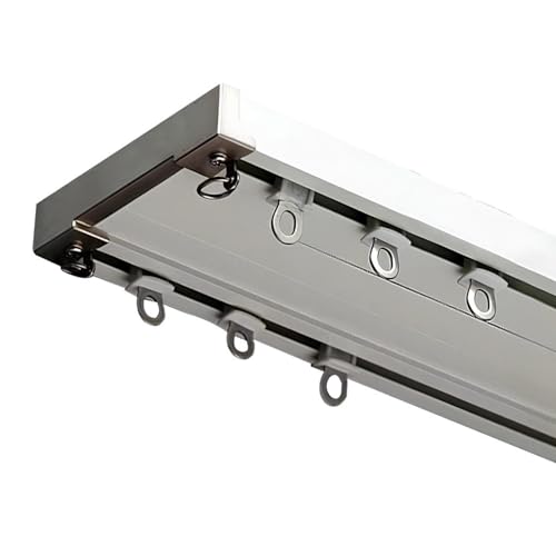 Verstellbare Teleskop-Duschvorhangstange, 6 m, Aluminium, zweiläufig, stabil und einfach zu installieren, geräuschloser Raumteiler für Bad & Wohnraum Verstellbare Teleskop-Duschvorhangstange, 6 m, Aluminium, zweiläufig, stabil und einfach zu installieren, geräuschloser Raumteiler für Bad & Wohnraum von Generisch