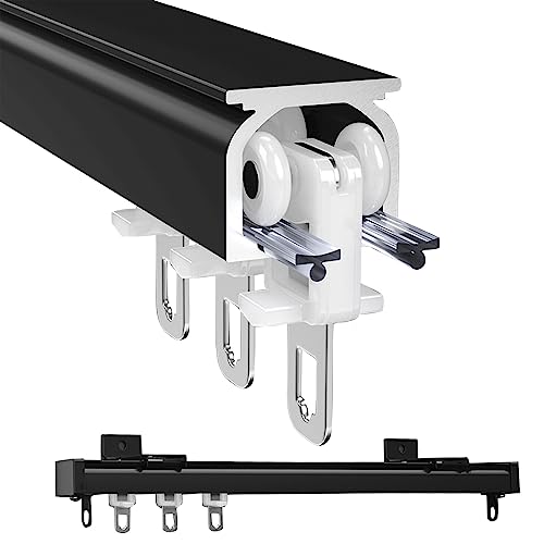 Verstellbare Teleskop-Duschvorhangstange, robust und einfach zu installieren, langlebige Aluminiumschienen für Decke oder Wand, perfekt für Badezimmer Verstellbare Teleskop-Duschvorhangstange, robust und einfach zu installieren, langlebige Aluminiumschienen für Decke oder Wand, perfekt für Badezimmer von Generisch