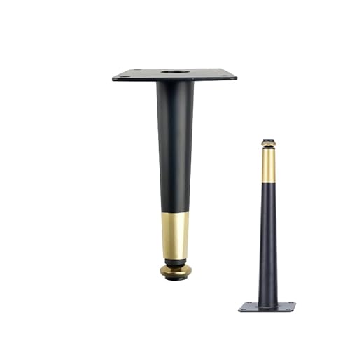 Verstellbare Tischbeine, 4er-Set, Eisen-Möbelbeine mit eloxierter Oberfläche, für TV-Ständer, Bett und Esstisch, höhenverstellbar 10,5–72,5 cm Verstellbare Tischbeine, 4er-Set, Eisen-Möbelbeine mit eloxierter Oberfläche, für TV-Ständer, Bett und Esstisch, höhenverstellbar 10,5–72,5 cm von Generisch