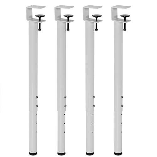 Verstellbare Tischbeine, F-förmig, 65–95 cm, Teleskop-Stützfüße, kein Bohren, perfekt für Bar, Schreibtisch, Werkbank, 4 Stück, Weiß Verstellbare Tischbeine, F-förmig, 65–95 cm, Teleskop-Stützfüße, kein Bohren, perfekt für Bar, Schreibtisch, Werkbank, 4 Stück, Weiß von Generisch