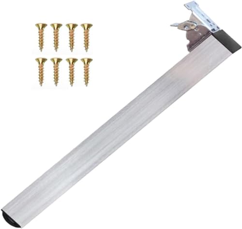 Verstellbare Tischbeine aus Edelstahl – 1 Stück, klappbare Bar-Schreibtischbeine für DIY-Küche, Frühstücksbar, Arbeitsplatte, Silber, 100 cm mit Schrauben, perfekt für Möbelprojekte zu Hause von Generisch