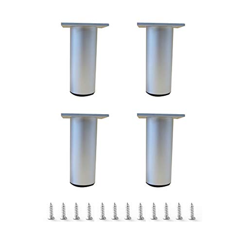 Verstellbare schwarze Metall-Möbelbeine – zylindrische Unterstützung für Tisch, Sofa, Schreibtisch – langlebige Aluminiumlegierung, 20 cm Höhe – perfekt für Zuhause und Büro Verstellbare schwarze Metall-Möbelbeine – zylindrische Unterstützung für Tisch, Sofa, Schreibtisch – langlebige Aluminiumlegierung, 20 cm Höhe – perfekt für Zuhause und Büro von Generisch