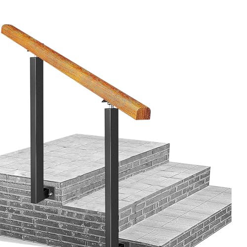Verstellbare seitliche Montage für 2–3 Außentreppen, Sicherheits-Haltegriff aus Holz für Haus, Garten, Korridor & Terrassendielen – 0°-270° Winkelhalterungen & Wandbeschläge Verstellbare seitliche Montage für 2–3 Außentreppen, Sicherheits-Haltegriff aus Holz für Haus, Garten, Korridor & Terrassendielen – 0°-270° Winkelhalterungen & Wandbeschläge von Generisch