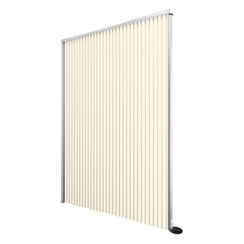 Verstellbarer 90° wasserdichter Duschvorhang Wandteiler Faltbarer Sichtschutz für Badewannen & Ankleidebereiche GelbB 130x170cm von Generisch