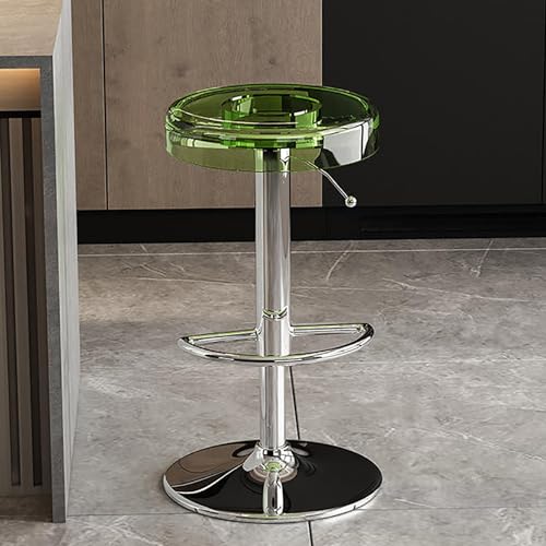 Verstellbarer Acryl-Stangenhocker – Drehstuhl mit stilvollem Hubstangen-Design für Zuhause und Bistros von Generisch