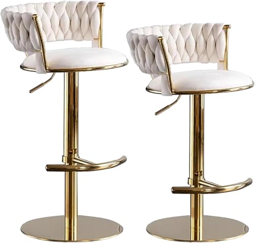 Verstellbarer Barhocker aus Samt mit Rückenlehne und Fußstütze – elegantes Design für Zuhause und Bar Verstellbarer Barhocker aus Samt mit Rückenlehne und Fußstütze – elegantes Design für Zuhause und Bar von Generisch
