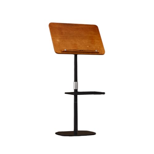 Verstellbarer Bodenbuchständer mit Tablett, stabiler Leseständer für Kochbücher, Lehrbücher und Noten, platzsparendes Design Verstellbarer Bodenbuchständer mit Tablett, stabiler Leseständer für Kochbücher, Lehrbücher und Noten, platzsparendes Design von Generisch