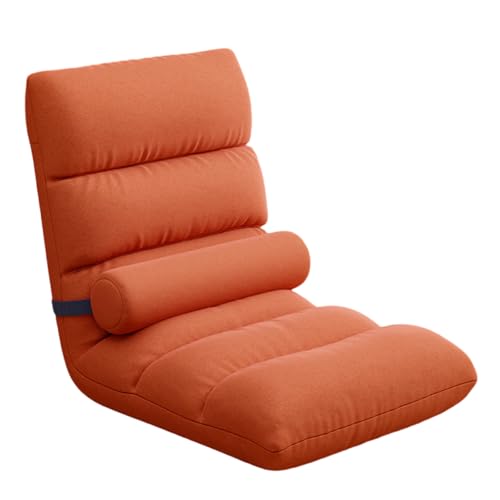 Verstellbarer Bodenstuhl mit Rückenstütze, leichte tragbare Liege für Erkerfenster, Gaming, Lesen & Meditation, verformungsbeständiges Design von Generisch