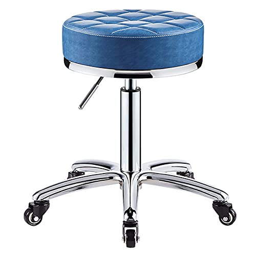 Verstellbarer Drehhocker mit robustem Metallfuß, 5 Rollen für reibungslose Mobilität, Kunstledersitz für Salon, Medizin, Spa und Tattoo-Kliniken, unterstützt bis zu 150 kg Verstellbarer Drehhocker mit robustem Metallfuß, 5 Rollen für reibungslose Mobilität, Kunstledersitz für Salon, Medizin, Spa und Tattoo-Kliniken, unterstützt bis zu 150 kg von Generisch
