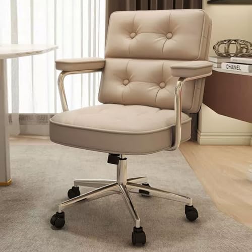 Verstellbarer Drehstuhl mit Rollen und Kippfunktion, ergonomischer Schminkhocker für bequemes Sitzen von Generisch