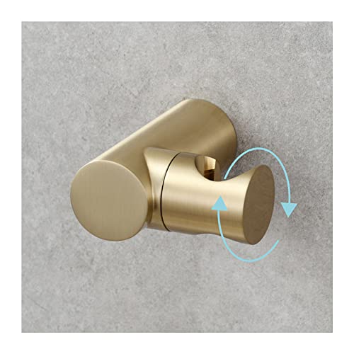Verstellbarer Duschkopfhalter aus Messing – Wandmontage, runde Halterung für Handbrausestab, Chrom-Finish, einfache Loch-Installation und stilvolles Duschzubehör Verstellbarer Duschkopfhalter aus Messing – Wandmontage, runde Halterung für Handbrausestab, Chrom-Finish, einfache Loch-Installation und stilvolles Duschzubehör von Generisch