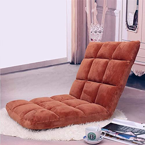 Verstellbarer Flanell-Gaming-Stuhl mit 5 Positionen und ergonomischem Design für Boden-Meditation, armlos und zusammenklappbar von Generisch