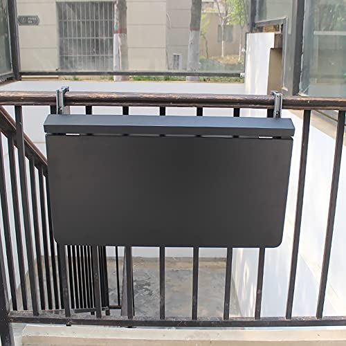 Verstellbarer Klapptisch - Mehrzweck-Balkon-Bartisch für Geländer - Tragbarer Beistelltisch für Terrasse, Garten & Hinterhof - Höhenverstellbare Outdoor-Möbel Verstellbarer Klapptisch - Mehrzweck-Balkon-Bartisch für Geländer - Tragbarer Beistelltisch für Terrasse, Garten & Hinterhof - Höhenverstellbare Outdoor-Möbel von Generisch
