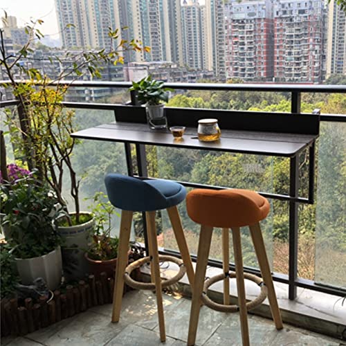 Verstellbarer Klapptisch für Balkon & Terrasse – Wandmontierter Geländer-Beistelltisch, ideal zum Schreiben und Computernutzung, passend für Gartenfensterbank (60 x 27 cm) von Generisch