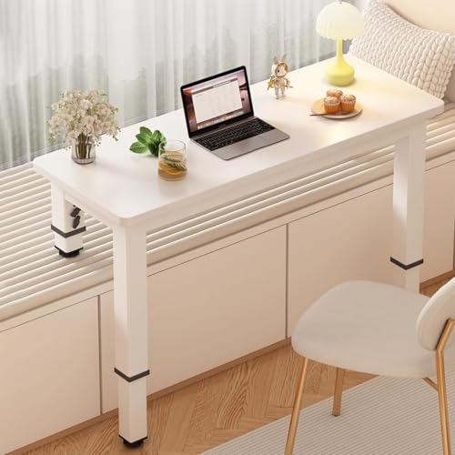 Verstellbarer Laptop-Schreibtisch aus Holz, langes kurzes Bein, Betttablett im japanischen Stil, Frühstücks-Serviertablett (80 x 40 x 45-55 cm), ideal für Home Office und Entspannung von Generisch