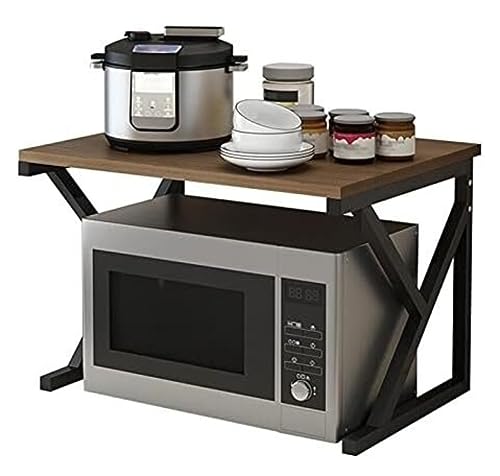 Verstellbarer Mikrowellen- und Toaster-Ofenständer – platzsparende Küche mit Ablagefach für Arbeitsplatte, perfekt für kleine Küchen und stilvolles Design von Generisch