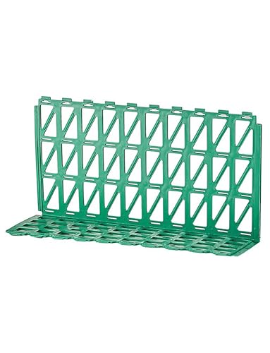 Verstellbarer Regalanheber und Geländer – Rutschfester Kantenschutz aus Kunststoff for Regale – Passend for Supermarkt-/Einkaufswagendisplays(Green Twill,40 Pieces) von Generisch