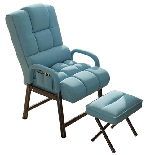 Verstellbarer Relaxsessel mit Lendenwirbelstütze und Fußstütze - Platzsparendes Design für kleine Wohnbereiche, Home Office und Entspannung von Generisch