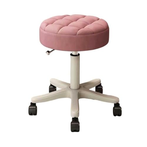 Verstellbarer Rolldrehhocker - Hellblauer Schönheitssalonstuhl, Lederkissen für medizinische Spas, Massage- und Manikürehocker fürs Büro, für Tattoo- und Arbeitsgebrauch Verstellbarer Rolldrehhocker - Hellblauer Schönheitssalonstuhl, Lederkissen für medizinische Spas, Massage- und Manikürehocker fürs Büro, für Tattoo- und Arbeitsgebrauch von Generisch