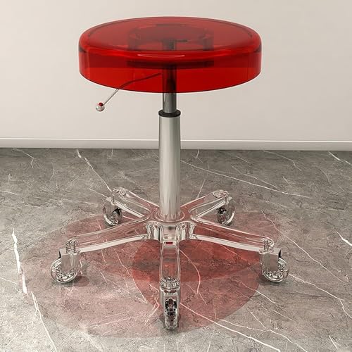 Verstellbarer Rollhocker mit Höhenlift und 360°-Rollen, strapazierfähiger runder Sockel für Spa und medizinische Verwendung von Generisch