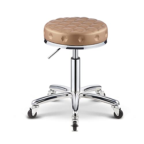 Verstellbarer Rollstuhl mit Rollen, PU-Leder, Drehstuhl für Friseure, Tattoo, Massage, medizinisches Spa Verstellbarer Rollstuhl mit Rollen, PU-Leder, Drehstuhl für Friseure, Tattoo, Massage, medizinisches Spa von Generisch
