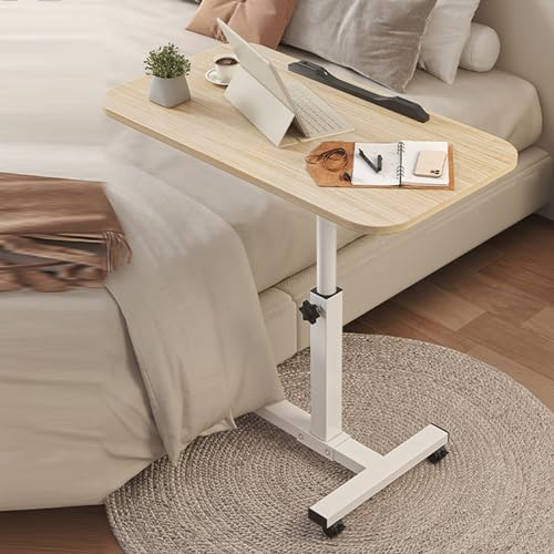 Verstellbarer Rolltisch mit neigbarem Tablett, ideal für Laptop, Mahlzeiten und Lesen im Bett oder Sofa von Generisch