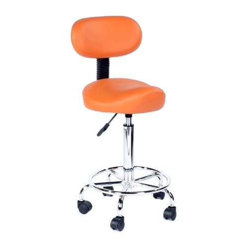 Verstellbarer Sattelhocker mit Rückenstütze – ergonomischer Drehstuhl für bequemes Sitzen, unterstützt bis zu 150 kg von Generisch
